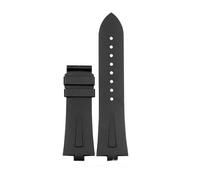 NBCNZCTSAS Cinturino in gomma adatto for Vacheron Constantin p47040 47450 49150 VC Convex Orologi cinturino da uomo in silicone cinturino 25 * 8mm(Black no clasp)