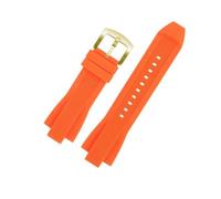 NBCNZCTSAS Cinturino in gomma siliconica 29 * 13mm Giunto convesso Nero Arancione Blu Cinturino da uomo adatto for MICHAEL adatto for KORS MK8184 8729 9020 8730 8761 8152(Orange-G pin)
