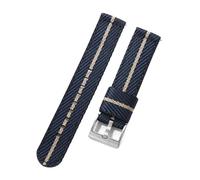 NBCNZCTSAS Cinturino in nylon 20mm 22mm Business fibbia in acciaio inossidabile a sgancio rapido tela di nylon da uomo cinturino di ricambio accessori for cinturini for orologi(B6.Blue Khaki,20mm)