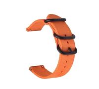 NBCNZCTSAS Cinturino in nylon tessuto 22mm 20mm adatto for Samsung Galaxy Watch 6 4 5 44mm Gear S3 Classic Active 2 Band 24mm 18mm adatto for fascia in tessuto Amazfit(Orange,20mm)