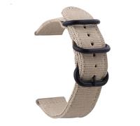 NBCNZCTSAS Cinturino in nylon tessuto 22mm 20mm adatto for Samsung Galaxy Watch 6 4 5 44mm Gear S3 Classic Active 2 Band 24mm 18mm adatto for fascia in tessuto Amazfit(Beige,22mm)