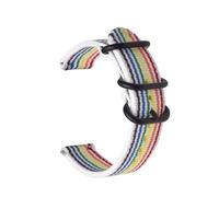 NBCNZCTSAS Cinturino in nylon tessuto 22mm 20mm adatto for Samsung Galaxy Watch 6 4 5 44mm Gear S3 Classic Active 2 Band 24mm 18mm adatto for fascia in tessuto Amazfit(Seven Color,22mm)