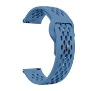 NBCNZCTSAS Cinturino in silicone 18mm 20mm 22mm adatto for Samsung Galaxy Watch 6 5 4 40mm 44mm Gear S3 Breathe Band adatto for Huawei Watch 4 Ultimate braccialetto(Blue,18mm)