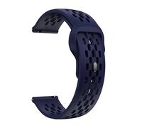 NBCNZCTSAS Cinturino in silicone 18mm 20mm 22mm adatto for Samsung Galaxy Watch 6 5 4 40mm 44mm Gear S3 Breathe Band adatto for Huawei Watch 4 Ultimate braccialetto(Midnight blue,22mm)