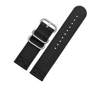 NBCNZCTSAS Cinturino in tela adatto for orologi Seven Friday T1 / T2 / M2 / M3 P2b / P3 / Q2 Bracciale in nylon Accessori for orologi da uomo 26 28mm(Two pieces black sk,28mm)