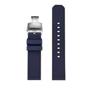 NBCNZCTSAS Cinturino orologio in gomma fluoro 20x20mm 22x22mm adatto for Tissot 1853 T116 PRC200 adatto for Casio adatto for Omega adatto for IWC cinturino a sgancio rapido braccialetto blu da uomo(Bl