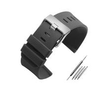 NBCNZCTSAS Cinturino orologio in resina di gomma siliconica 24mm Cinturino sportivo nero grigio giallo adatto for SUUNTO adatto for SPARTAN TRAVERSE ALPHA adatto for WOODLAND(B Gray-S pin)