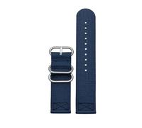 NBCNZCTSAS Cinturino sportivo for orologio in nylon intrecciato adatto for Samsung Galaxy Gear S3 S2 Classic Active 1/2 adatto for fascia in tessuto Amazfit 18mm 24mm 22mm 20mm(Blue-silver,20mm)