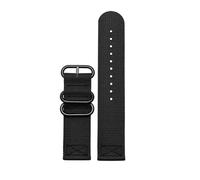 NBCNZCTSAS Cinturino sportivo for orologio in nylon intrecciato adatto for Samsung Galaxy Gear S3 S2 Classic Active 1/2 adatto for fascia in tessuto Amazfit 18mm 24mm 22mm 20mm(Black-black,20mm)