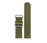NBCNZCTSAS Cinturino sportivo for orologio in nylon intrecciato adatto for Samsung Galaxy Gear S3 S2 Classic Active 1/2 adatto for fascia in tessuto Amazfit 18mm 24mm 22mm 20mm(Green-silver,24mm)