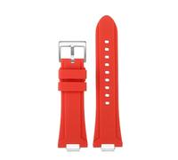 NBCNZCTSAS Interfaccia a sgancio rapido Cinturino 1853 adatto for TISSOT PRX T137.407 T137.410 Super player cinturino in gomma siliconica da uomo 26x12mm(Red-steel pin,26-12mm)