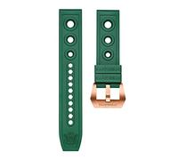 NBCNZCTSAS Mens orologio automatico 20 / 22mm cinturino in bronzo chiusura in polso da polistrap sostituzione in gomma morbida Braccialetti di(Grn,20mm)