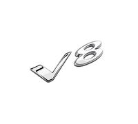 NBCNZCTSAS Metallo 3.0 5.0 V6 V8 RS R-Sport Logo Emblema Lettera Adesivo Tuning Auto Misura for Jaguar XF XE XJ FEI Ritmo FDCEX Tipo Tronco(V8)
