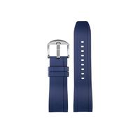 NBCNZCTSAS Misura for CITTADINO Blue Angel Uomini Onda Radio Orologio AT8020-54L/8020-03L/JY8078 Serie Tela di Nylon + Cinturini In Gomma 22mm 23mm(A-Blue silver pin,23mm)