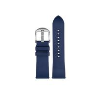 NBCNZCTSAS Misura for CITTADINO Blue Angel Uomini Onda Radio Orologio AT8020-54L/8020-03L/JY8078 Serie Tela di Nylon + Cinturini In Gomma 22mm 23mm(B-Blue silver pin,23mm)