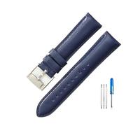 NBCNZCTSAS Misura for Fossil Fs4990 Fs4735 Me3099 Me3052 Fs4813 Q Cinturini in pelle inodore serie intelligente 22 24mm(Light Blue-Steel-K8,24mm)