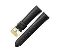 NBCNZCTSAS Misura for Fossil Fs4990 Fs4735 Me3099 Me3052 Fs4813 Q Cinturini in pelle inodore serie intelligente 22 24mm(Black-Gold-K8,24mm)