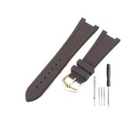 NBCNZCTSAS Misura for Patek Philippe Sport Elegance 5726/5711/5712 Accessori cinturino orologio in silicone serie Nautilus 25x13mm(Brown-RS-K20)