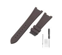 NBCNZCTSAS Misura for Patek Philippe Sport Elegance 5726/5711/5712 Accessori cinturino orologio in silicone serie Nautilus 25x13mm(Brown-No)