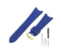NBCNZCTSAS Misura for Patek Philippe Sport Elegance 5726/5711/5712 Accessori cinturino orologio in silicone serie Nautilus 25x13mm(Blue-GD-K20)