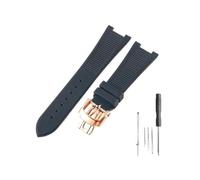 NBCNZCTSAS Misura for Patek Philippe Sport Elegance 5726/5711/5712 Accessori cinturino orologio in silicone serie Nautilus 25x13mm(Black-RS-Z21)