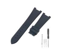 NBCNZCTSAS Misura for Patek Philippe Sport Elegance 5726/5711/5712 Accessori cinturino orologio in silicone serie Nautilus 25x13mm(Black-No)