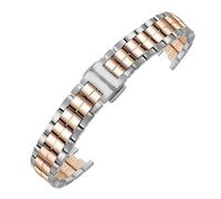NBCNZCTSAS Misura for Tissot T094 Misura for cinturino in acciaio inossidabile serie Flamingo Cinturino for orologio da donna 1853 T094.210A Catena for orologio in acciaio di precisione solida 12mm(Si