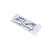 NBCNZCTSAS Nero Lucido Argento Emblema Targhetta Adesivo Misura for Volvo XC40 B3 B4 T3 T4 T5 for Volvo Trunk Lid Badge Modelli Decal Car Sticker(Silver B4)