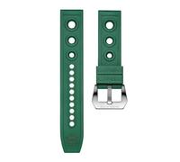 NBCNZCTSAS Steeldive 20mm 22mm cinturino di ricambio for orologio braccialetti in gomma morbida cinturino impermeabile in silicone adatto for accessori universali for orologi(Grn,20mm)