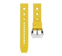 NBCNZCTSAS Steeldive 20mm 22mm cinturino di ricambio for orologio braccialetti in gomma morbida cinturino impermeabile in silicone adatto for accessori universali for orologi(Gelb,20mm)