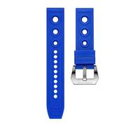 NBCNZCTSAS Steeldive 20mm 22mm cinturino di ricambio for orologio braccialetti in gomma morbida cinturino impermeabile in silicone adatto for accessori universali for orologi(Blue,22mm)