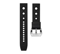 NBCNZCTSAS Steeldive 20mm 22mm cinturino di ricambio for orologio braccialetti in gomma morbida cinturino impermeabile in silicone adatto for accessori universali for orologi(Schwarz,22mm)