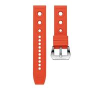 NBCNZCTSAS Steeldive 20mm 22mm cinturino di ricambio for orologio braccialetti in gomma morbida cinturino impermeabile in silicone adatto for accessori universali for orologi(Orange,20mm)