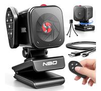 NBD Webcam 2K per PC e laptop, fotocamera per computer con messa a fuoco automatica con telecomando, 2 microfoni AI-Noise Cancel, microfoni stereo, campo visivo regolabile, correzione in condizioni di