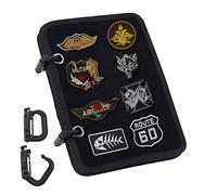 NBEADS 1 Set Organizer per Opuscoli con Patch Tattiche, 5 Pagine Black Flip-Page Patch Book Holder MiniPanel Board con Fibbie A D Rimovibili per Esercito Militare Combat Morale Emblem