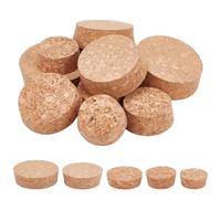 NBEADS 10 pz Tappi per Bottiglie in Sughero, Sughero Affusolati in Legno Tappi di Sughero Conici in Legno 5 Misure Tappi di Ricambio per Bottiglie di Vino, Birra, Bottiglie di Vetro, Ornamenti