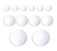 NBEADS 12 Pz 3 Dimensioni Specchi Rotondi In Acrilico, Specchio Rotondo Autoadesivo In Argento Senza Vetro Per La Decorazione Delle Pareti Di Casa, 10-30x0.1cm