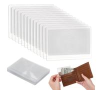 NBEADS 140 Pz Lente D'Ingrandimento 5x Formato Carta, Lente D'Ingrandimento Tascabile Formato Carta di Credito Lente D'Ingrandimento Portatile per Leggere Libri, Ausili per Ipovedenti, 8.5x5.5cm