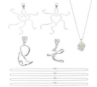 NBEADS 2 Pezzo Artigli Ciondolo, 2 stile Ciondolo A Forma di Artiglio A Forma di Ramo Ciondolo Castone per Impostazioni Cabochon Vuote per Pepite Ciondolo Collana FAI DA TE