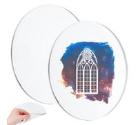 NBEADS 2 pz di Piastre di Stampa Monotipo, Piastre Rotonde da 18cm per Stampa su Gel, Trasparenti per La Stampa Artistica per La Creazione di Biglietti Scrapbooking, Arti e Mestieri