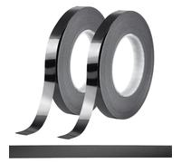 NBEADS 2 rotolo di Pellicola In Poliestere Da 100 m/328 piedi, Nastro Adesivo Decorativo Da Parete, Nastro Grafico Nero per Pareti Decorative, Porte, Armadi e Progetti di Arti Grafiche Fai Da Te