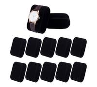 NBEADS 20 Pz Cuscini Per Orologi In Velluto, Gioielli Orologio Cuscino Cuscini Per Orologi Da Polso Neri Per Piccole Imprese Espositori Per Gioielli Con Orologi Da Polso, 73x43.5x35.5mm