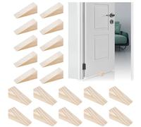 NBEADS 20 pz di Cunei Fermaporta In Legno, Fermaporta Triangolare A Cuneo Beige, Cuneo per Pompieri con Design Stabile per Casa e Ufficio, 10x4cm