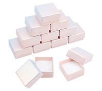 NBEADS 24pz 5x5x3cm, Scatole di Carta Kraft Confezione Regalo Piccola Scatola Porta Anelli Colorati Quadrati Forniture per Matrimoni Scatola di Caramelle Creativa Feste per Feste Occasioni di Nozze