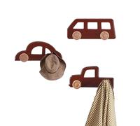 NBEADS 3 pz 3 stili Porta Abiti Da Parete In Legno, Ganci da parete a forma di autoResistente, per Bagno Camera Da Letto Porta Ingresso Decorazione Appendere Cappotti Cappelli Borse Asciugamani Chiavi