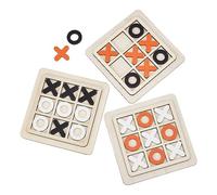 NBEADS 3 set 3 colori tic tac toe, Set di Da Tavolo XO Tic Tac Toe In Legno Da Tavolo Classico per Famiglie per Decorazioni per Interni per Famiglie Adulte 15 × 15 cm
