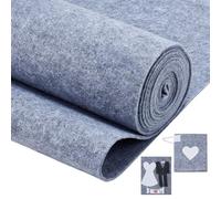 Nbeads 4.37 Iarda/4 M Rotolo Di Tessuto In Feltro, Nastro In Feltro Antigraffio Per Proteggere Mobili Dai Graffi E Dai Graffi Sui Pavimenti In Legno Duro, Grigio 30x0.3cm