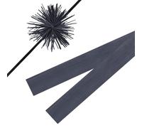 NBEADS 4 Paio di Corde Silenziatore Arco, 18x2.8cm di Corda per Arco da Tiro con L'Arco La Corda per Arco Riduce Il Rumore della Corda per Arco Composto Ricurvo, Nero