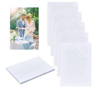 NBEADS 50 fogli di pellicola per laminazione a freddo, 30.5 x 21.5 cm A4 Buste autoadesive per laminazione Pellicola protettiva olografica in PVC trasparente biglietti da visita foto adesivi documenti