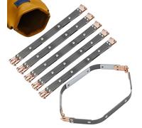 NBEADS 6 Pz Cerniere Borsa a Molla Clip, 219x15x8.5mm Telaio Metallo Flessibile Per Borse, Robusta Struttura In Alluminio Per Lavori Di Cucito Fai Da Te, Oro Chiaro